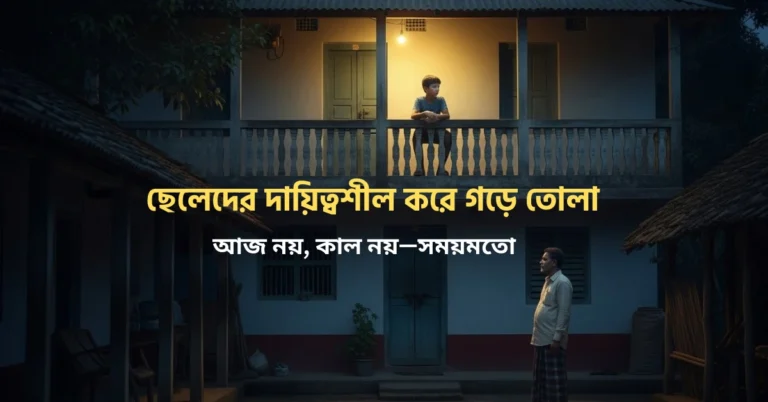 ছেলেদের দায়িত্বশীল করে গড়ে তোলা