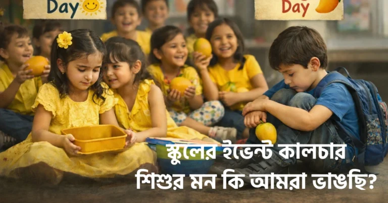 স্কুলের ইভেন্ট কালচার শিশুর মন কি আমরা ভাঙছি