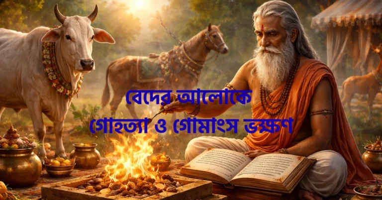 বেদের  আলোকে গোহত্যা ও গোমাংস ভক্ষণ