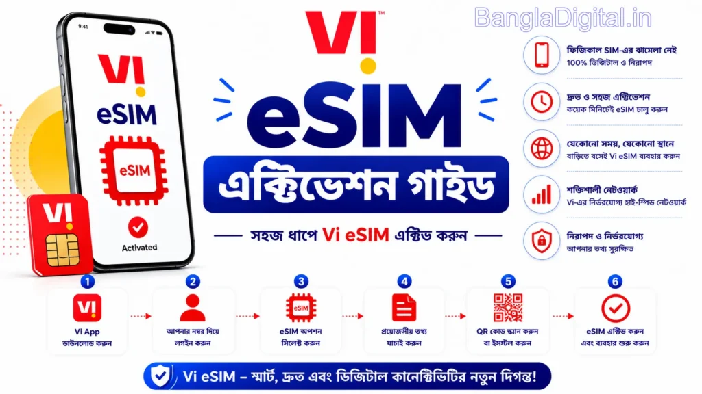 Vi eSIM Card এক্টিভেশন গাইড 