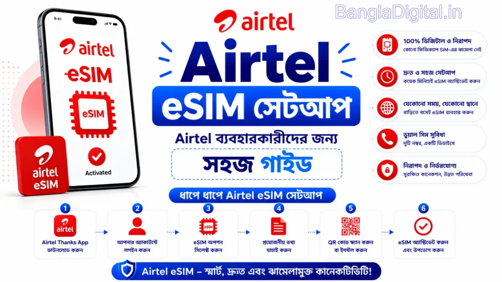 Airtel eSIM সেটআপ গাইড