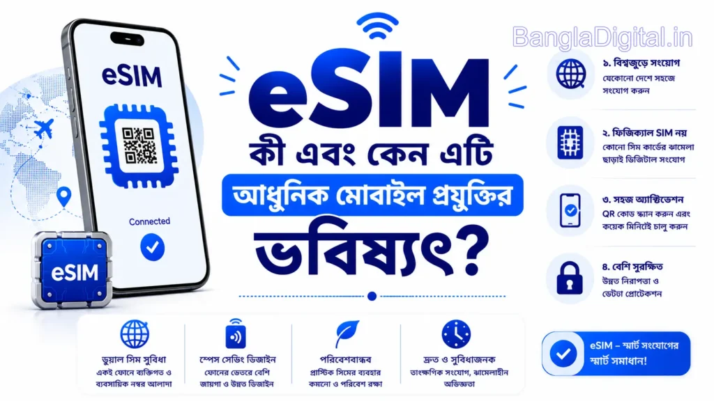 eSIM কী এবং কেন এটি আধুনিক মোবাইল প্রযুক্তির ভবিষ্যৎ