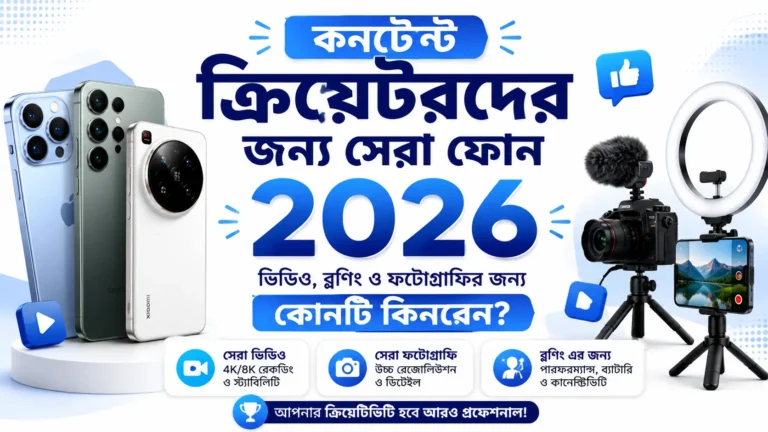 কনটেন্ট ক্রিয়েটরদের জন্য সেরা ফোন
