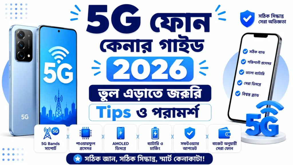5G ফোন কেনার গাইড ২০২৬: ভুল এড়াতে জরুরি Tips ও পরামর্শ