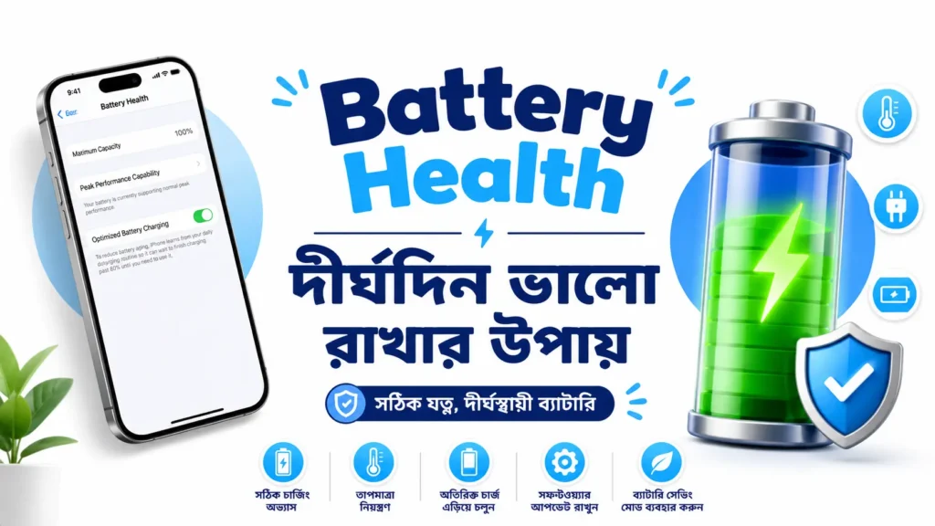 Battery Health দীর্ঘদিন ভালো রাখার উপায়